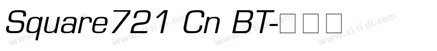 Square721 Cn BT字体转换
